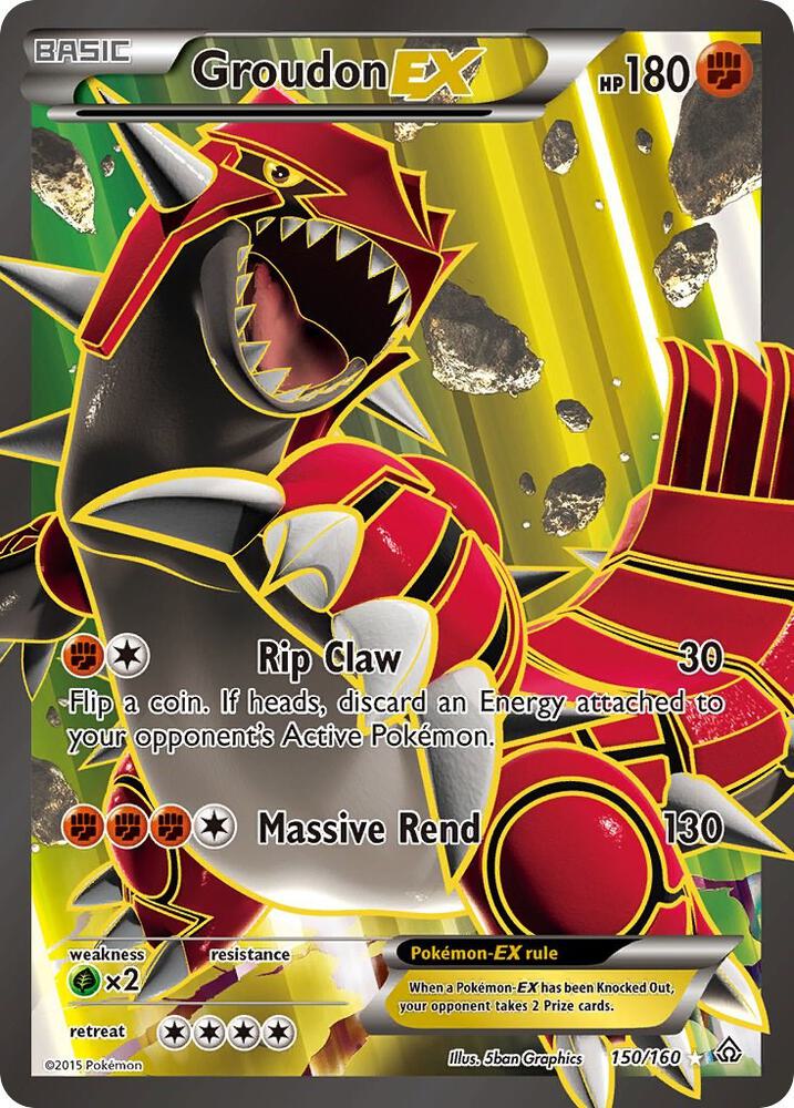 Pokemon Groudon EX 150/160 Primal Clash