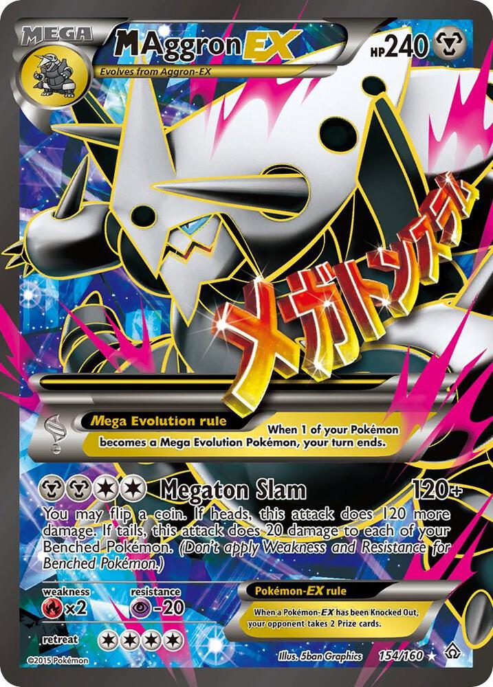 Pokemon M Aggron EX 154/160 Primal Clash