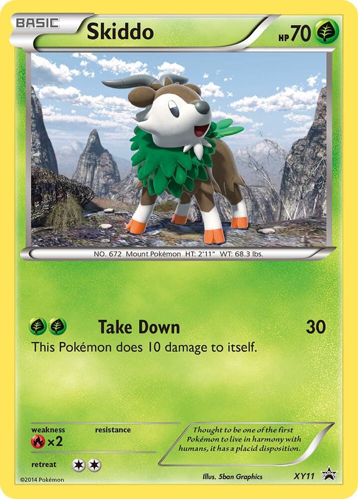 Pokemon Skiddo XY11 XY Black Star Promos