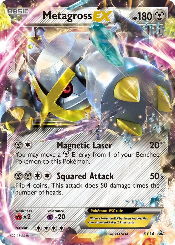 Pokemon Metagross EX XY34 XY Black Star Promos