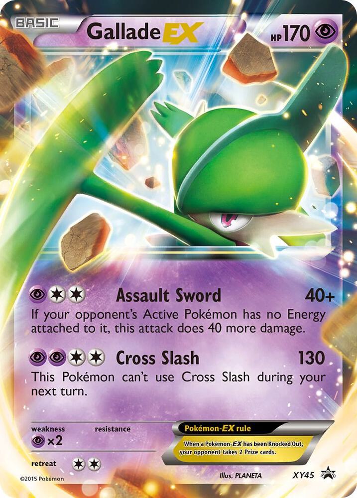 Pokemon Gallade EX XY45 XY Black Star Promos