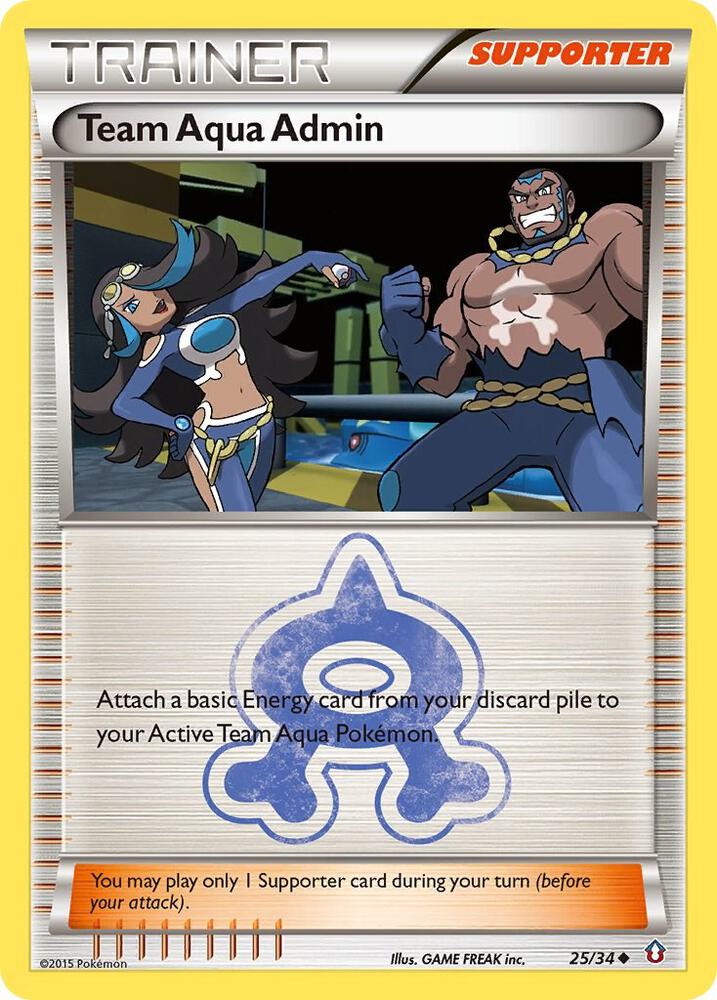 Pokemon Team Aqua Admin 25/34 Double Crisis