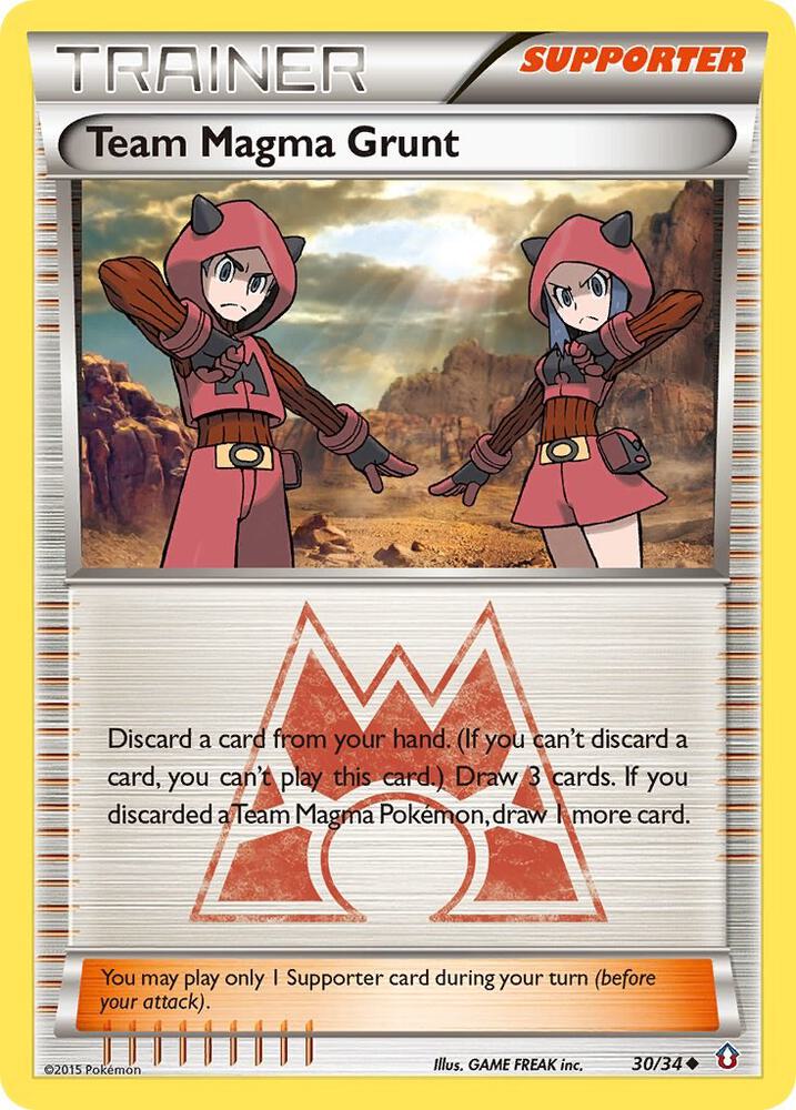 Pokemon Team Magma Grunt 30/34 Double Crisis
