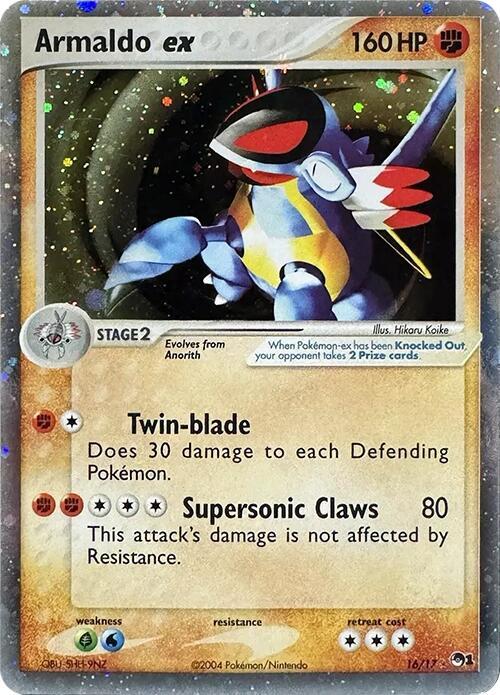 Pokémon Armaldo ex 16/17 Holo POP Series 1