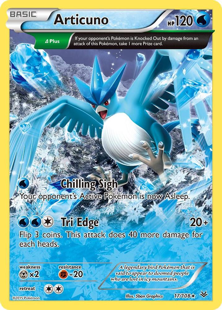 Pokemon Articuno 17/108 Roaring Skies