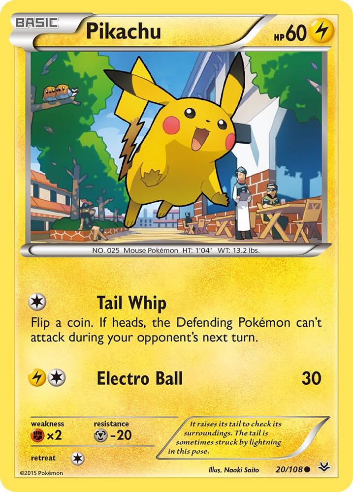Pokemon Pikachu 20/108 Roaring Skies
