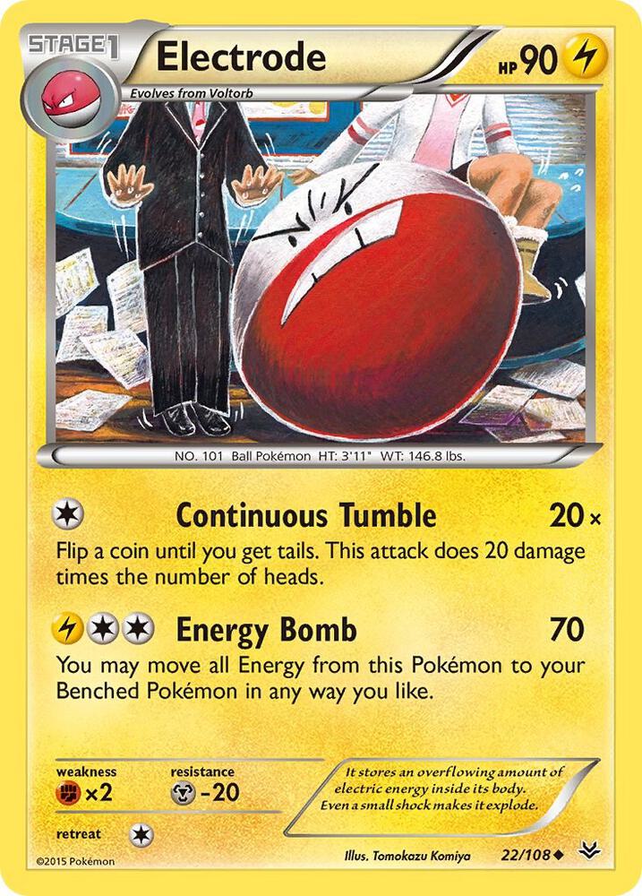 Pokemon Electrode 22/108 Roaring Skies