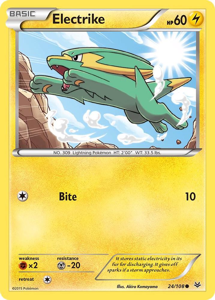 Pokemon Electrike 24/108 Roaring Skies