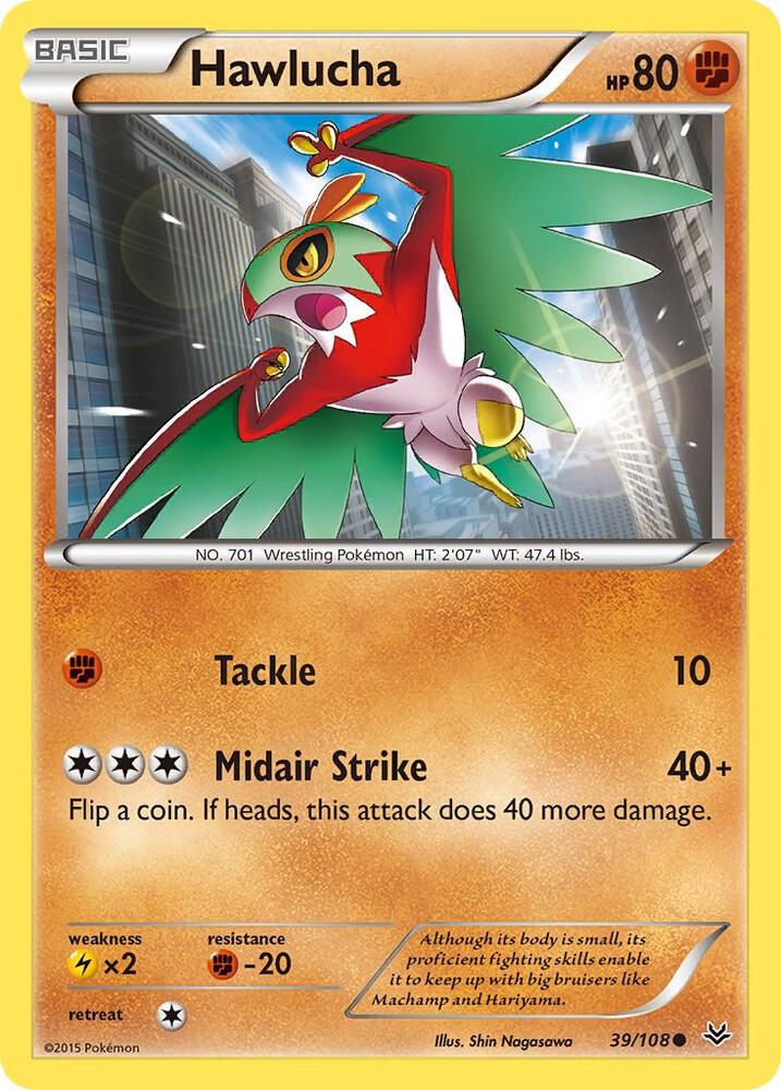 Pokemon Hawlucha 39/108 Roaring Skies