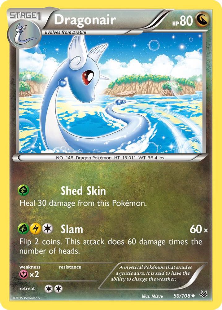 Pokemon Dragonair 50/108 Roaring Skies
