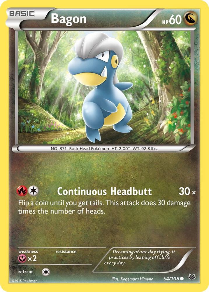 Pokemon Bagon 54/108 Roaring Skies
