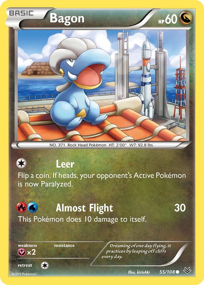 Pokemon Bagon 55/108 Roaring Skies