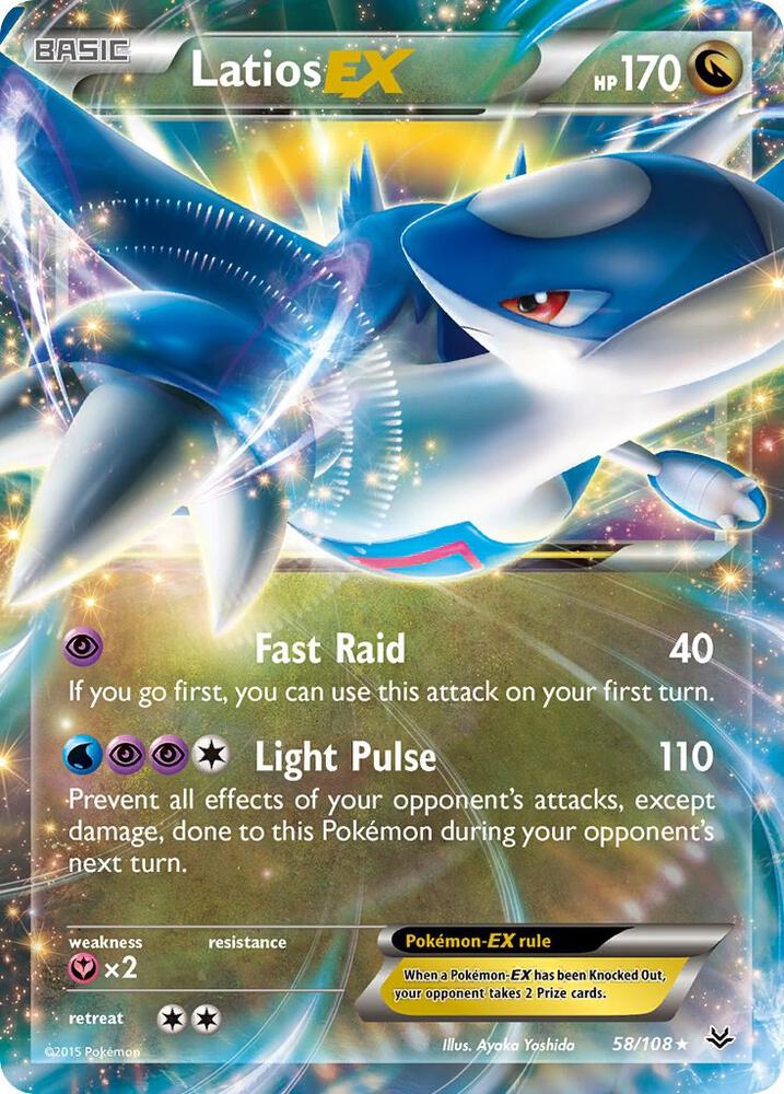 Pokemon Latios EX 58/108 Roaring Skies