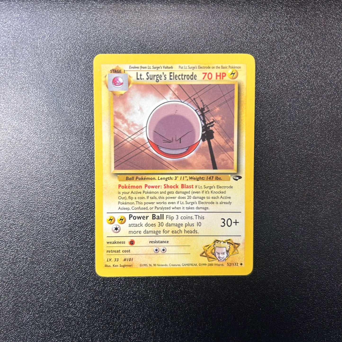 Pokemon TCG Lt. Surge's Electrode 52/132 Gym Challenge