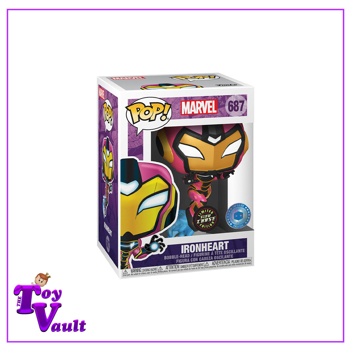 Funko Pop! Marvel - Ironheart #687 Glow in the Dark CHASE Special Edition Exclusive