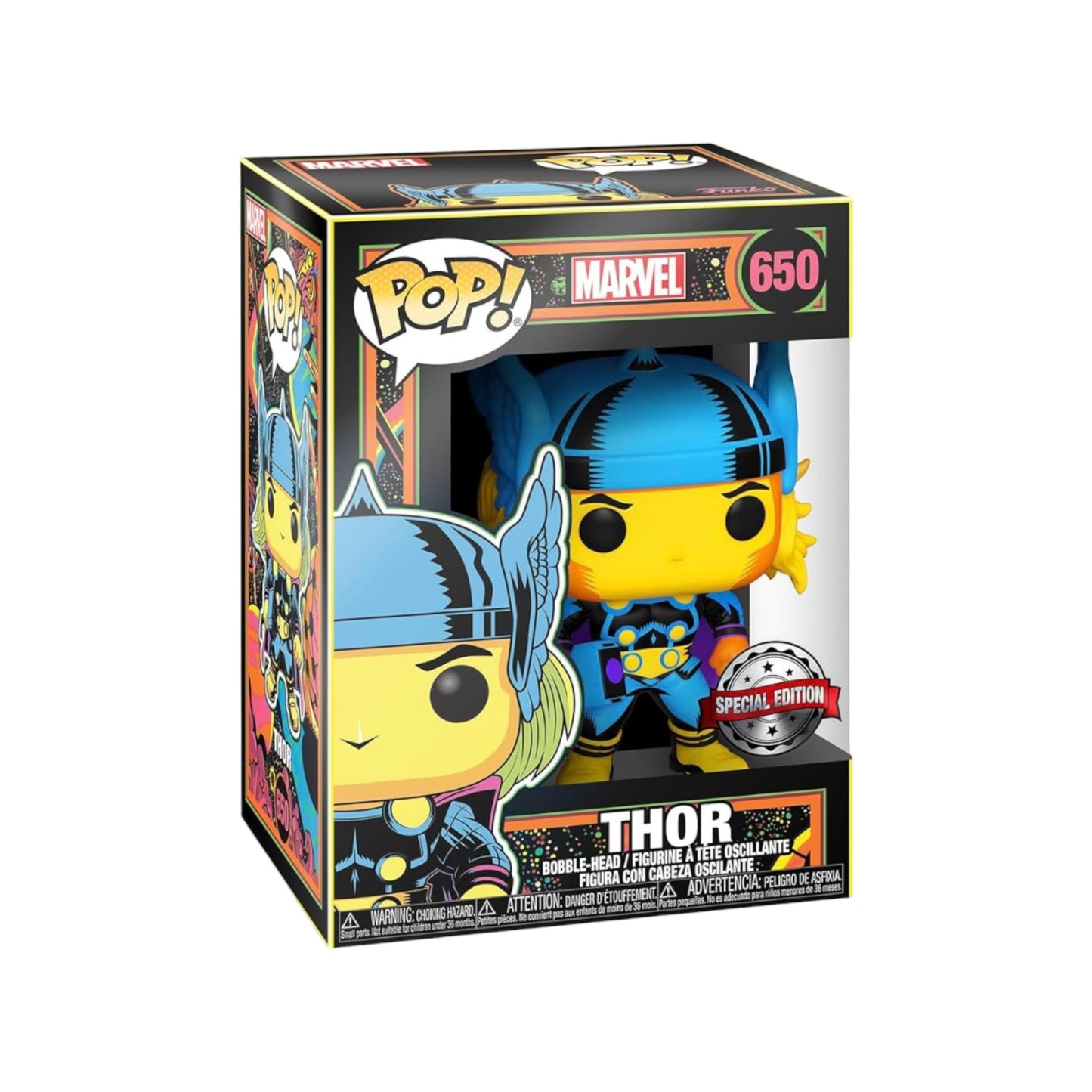 Funko Pop! Marvel Thor #650 Special Edition Black Light