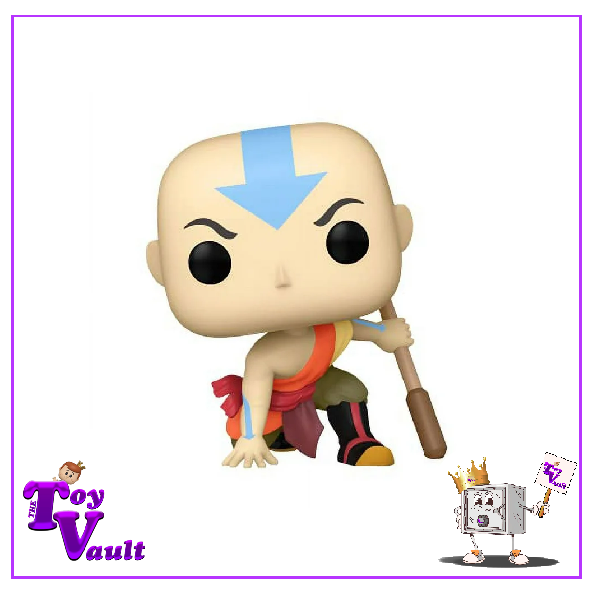 Funko Pop! Animation Avatar The Last Airbender - Aang (Crouching) #995 Funko Shop Exclusive