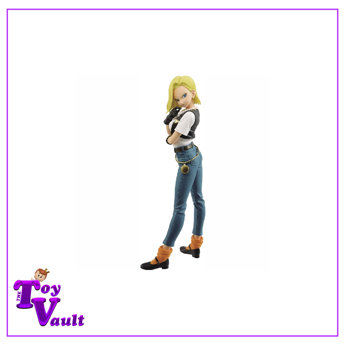 Bandai Banpresto Glimmer and Glamours Animation Dragon Ball Z Android 18 Statue