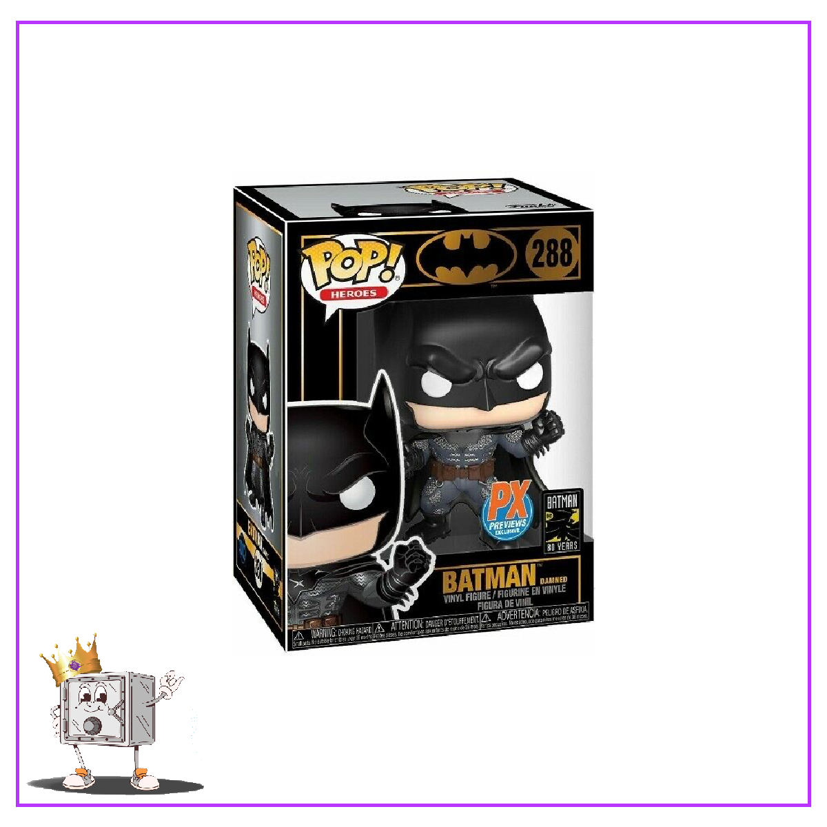 Funko Pop! DC Heroes Batman - Batman (Damned) #288 PX Previews Exclusive