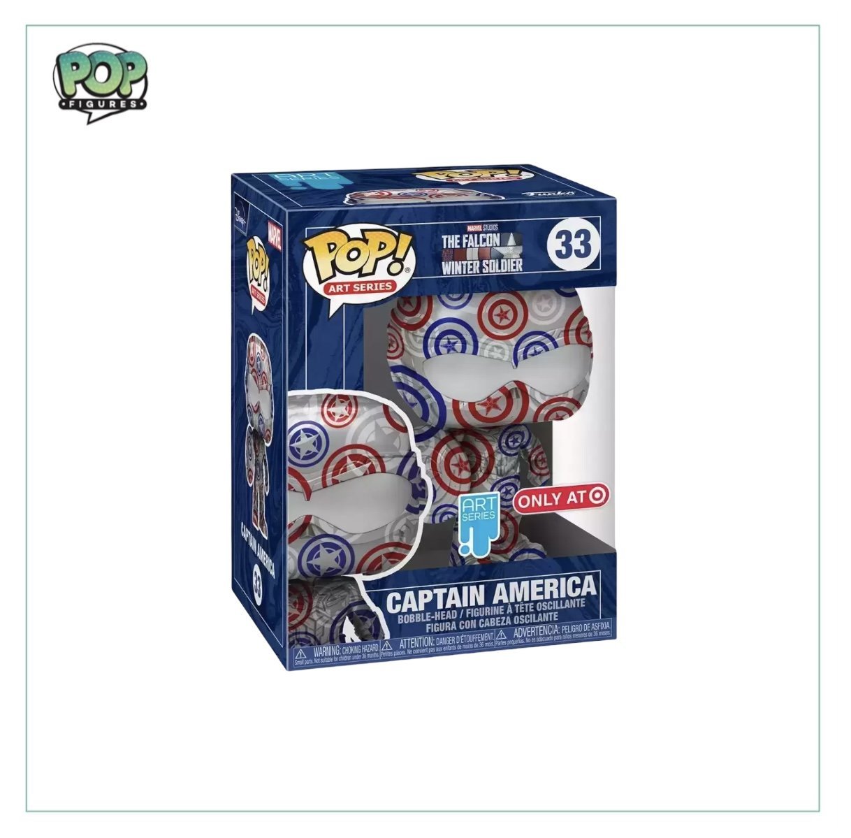 Funko Pop! Television Marvel The Falcon & The Winter Soldier Captain America #33 Target Exclusive