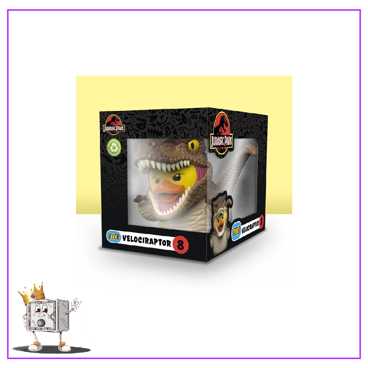 Tubbz Movies Jurassic Park Velociraptor with Rubber Duck Figure