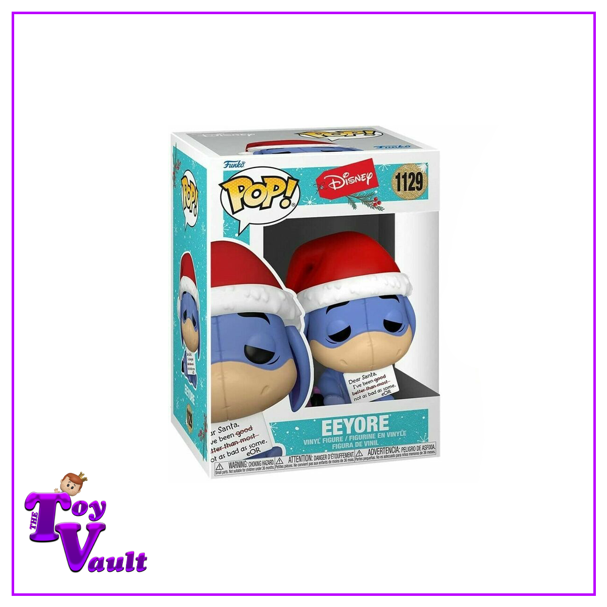 Funko Pop! Disney Winnie the Pooh - Eeyore in Santa Hat #1129