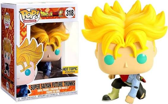 Funko Pop! Animation Dragon Ball Super Super Saiyan Future Trunks #318 Hot Topic Exclusive