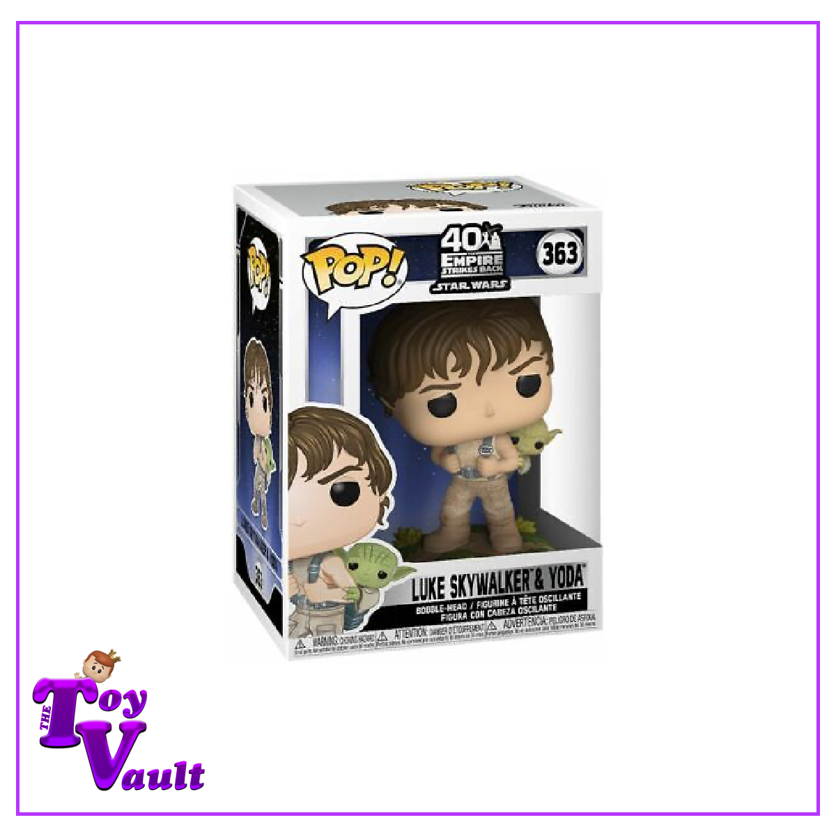 Funko Pop! Star Wars Empire Strikes Back - Luke Skywalker and Yoda #363
