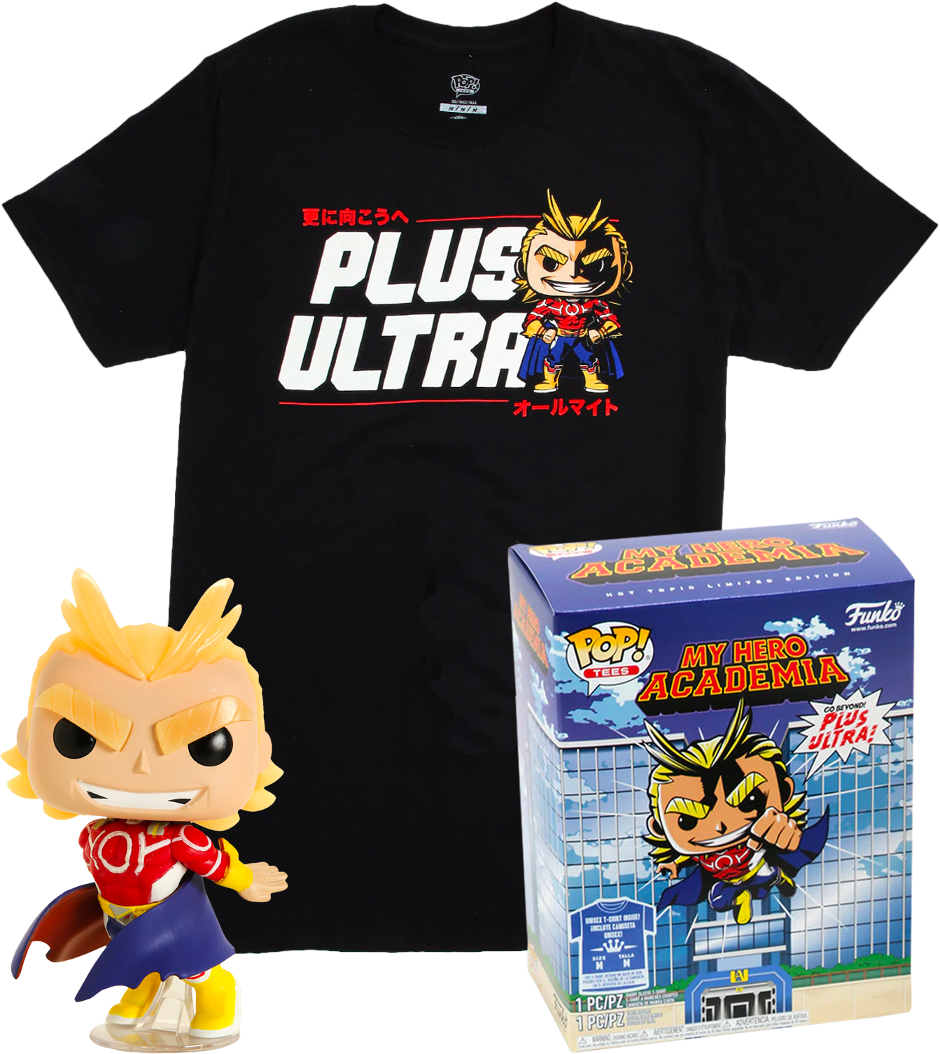 Funko Pop! Anime My Hero Academia All Might Glow in the Dark with XL T-Shirt