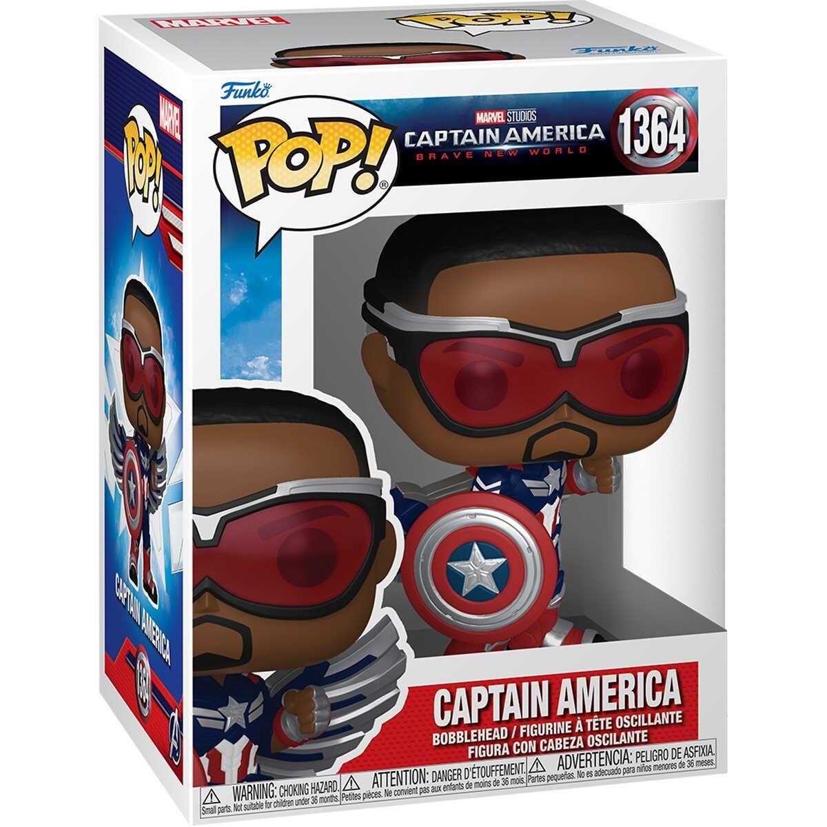 Funko Pop! Movies Marvel Captain America Brave New World Captian America #1364