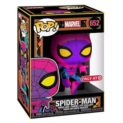 Funko Pop! Marvel Spider-Man #652 Target Exclusive Black Light