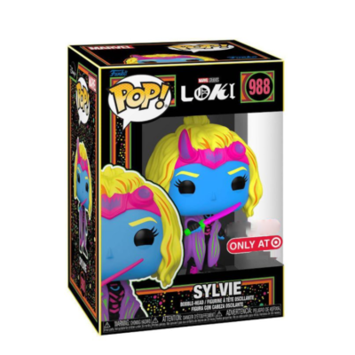Funko Pop! Television Marvel Loki Sylvie #988 Target Exclusive Black Light