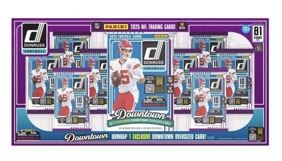 Panini Donruss NFL Football Downtown Costco Bundle 2025