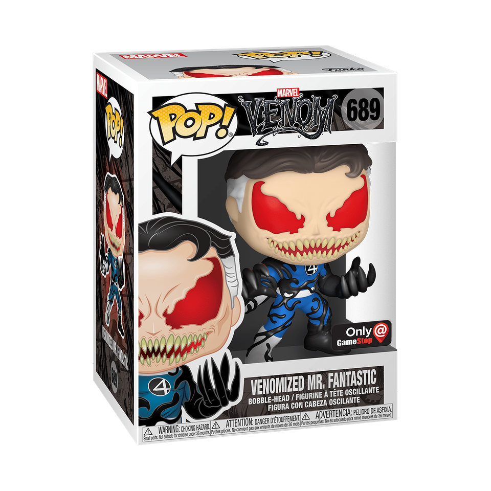 Funko Pop! Marvel Venomized Mr.Fantasic #689 Gamestop Exclusive