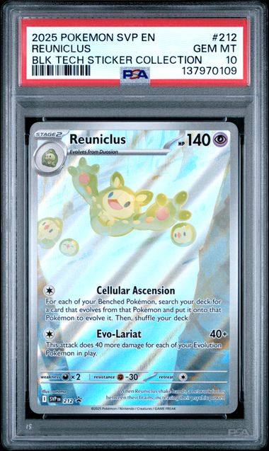 Pokemon SVP Reuniclus #212 Promo PSA Graded Gem Mint 10