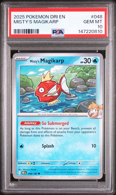 Pokemon Destined Rivals Misty's Magikarp #048 PSA Graded Gem Mint 10