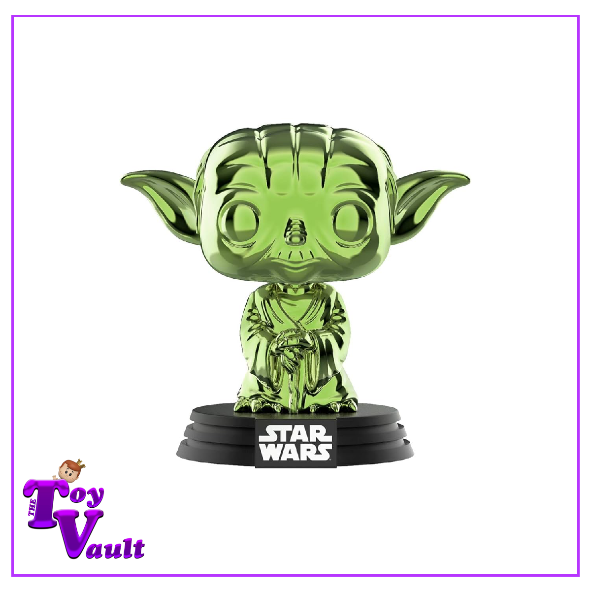 Funko Pop! Star Wars - Yoda #124 Green Chrome SDCC Shared Exclusive