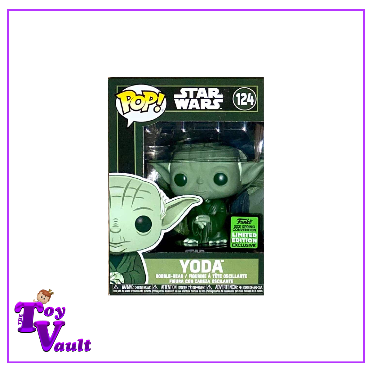 Funko Pop! Star Wars - Yoda #124 Military Green ECCC Shared Exclusive