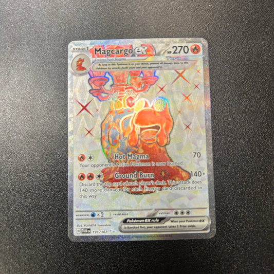 Pokemo TCG Magcargo ex Ultra Rare 191/167 Twilight Masquerade