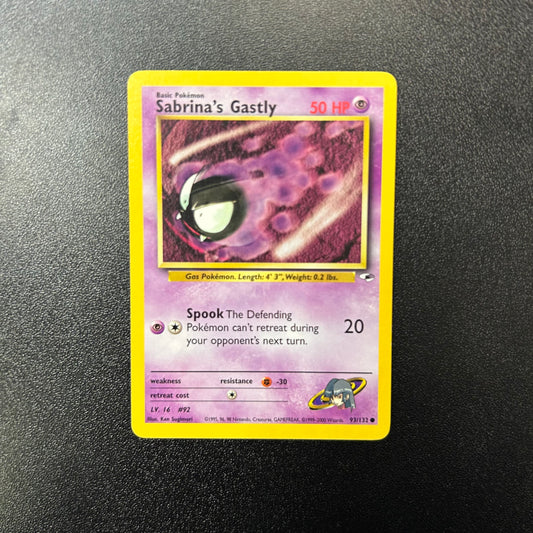 Pokemon TCG Sabrina's Gastly 93/132 Gym Heroes