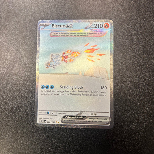 Pokemon TCG Eiscue ex Full Art 222/197 Obsidian Flames