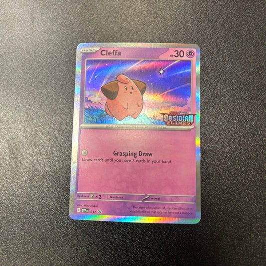 Pokemon TCG Cleffa 037 Obsidian Flames Pre Release Promo