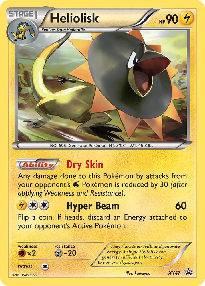 Pokemon Heliolisk XY47 XY Black Star Promos