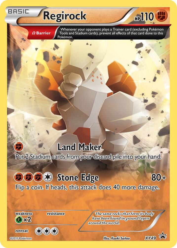 Pokemon Regirock XY49 XY Black Star Promos