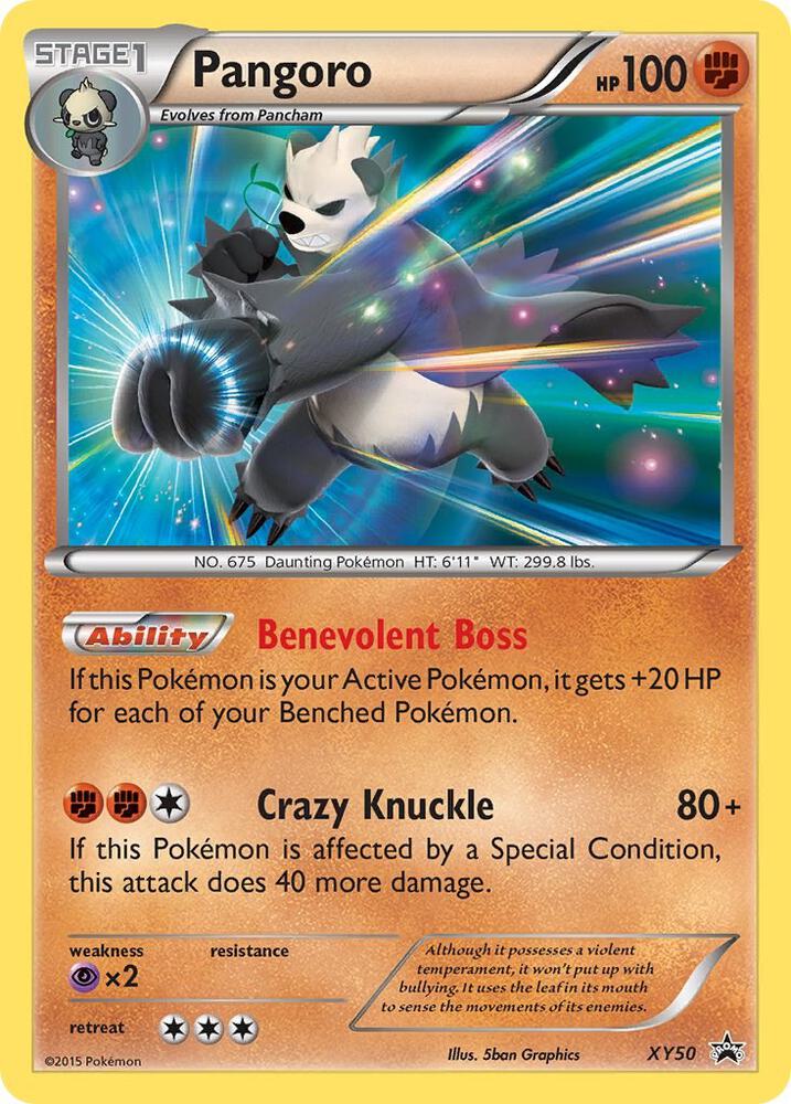 Pokemon Pangoro XY50 XY Black Star Promos
