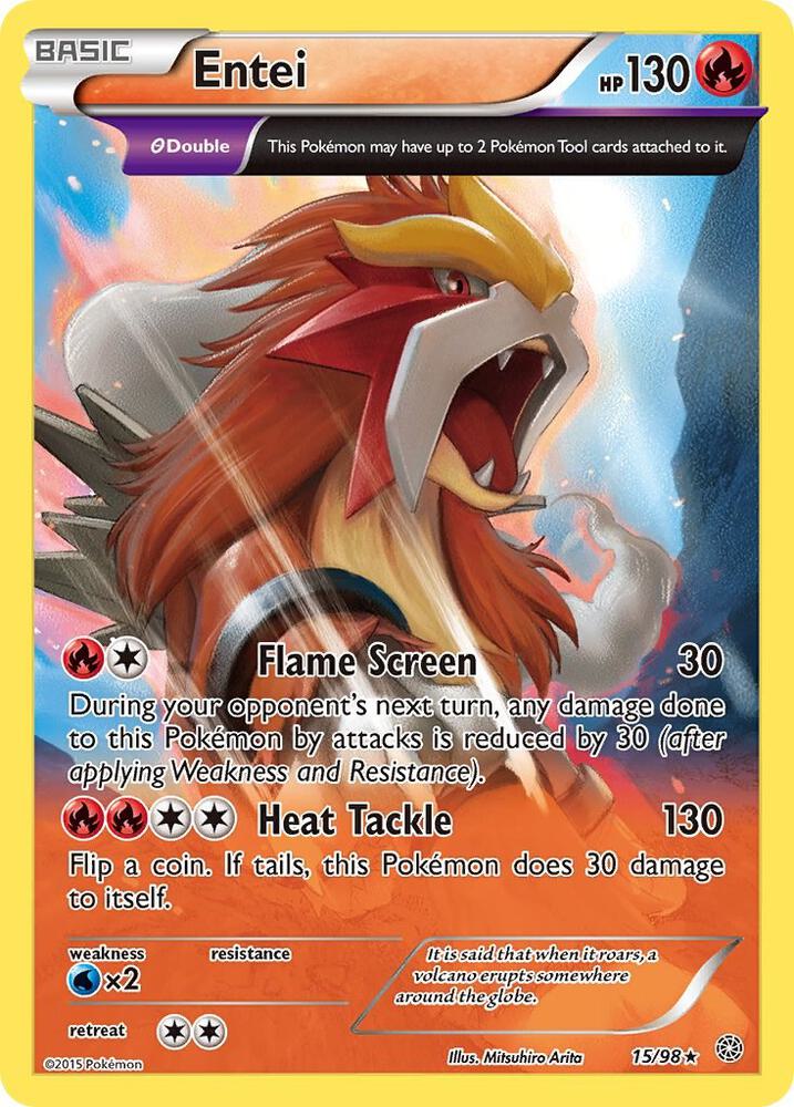 Pokemon Entei 15/98 Ancient Origins