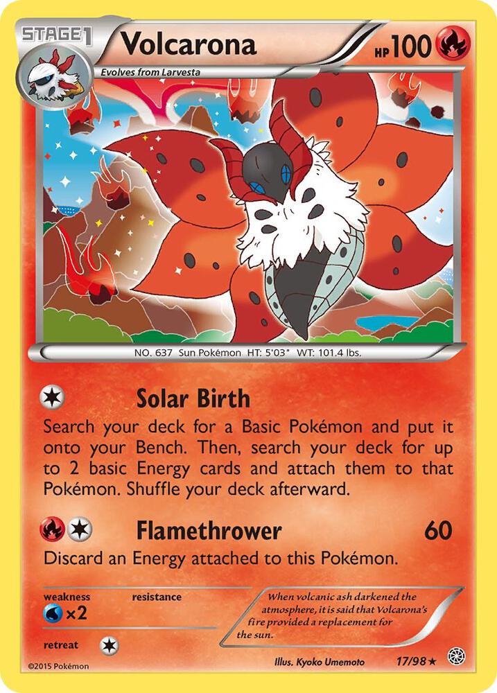Pokemon Volcarona 17/98 Ancient Origins