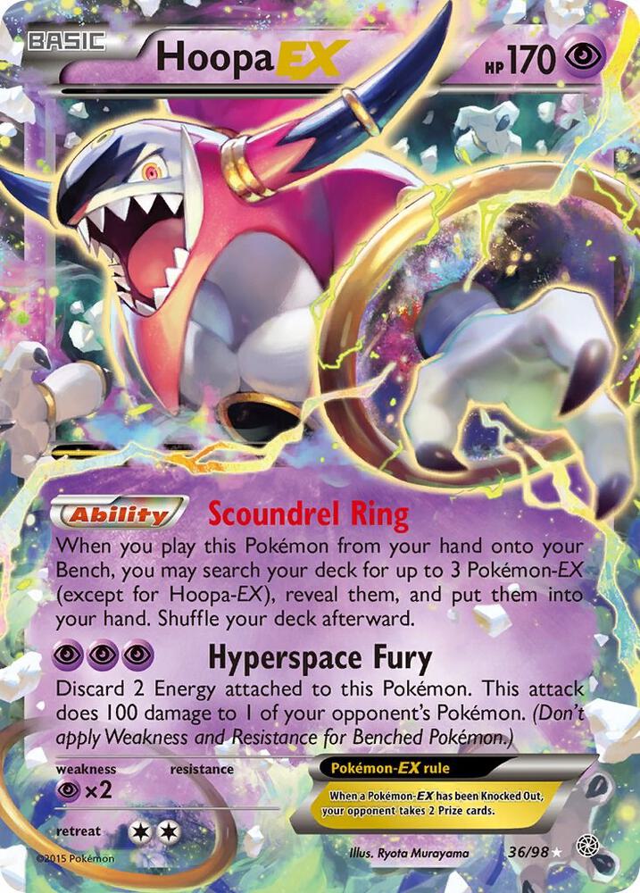 Pokemon Hoopa EX 36/98 Ancient Origins