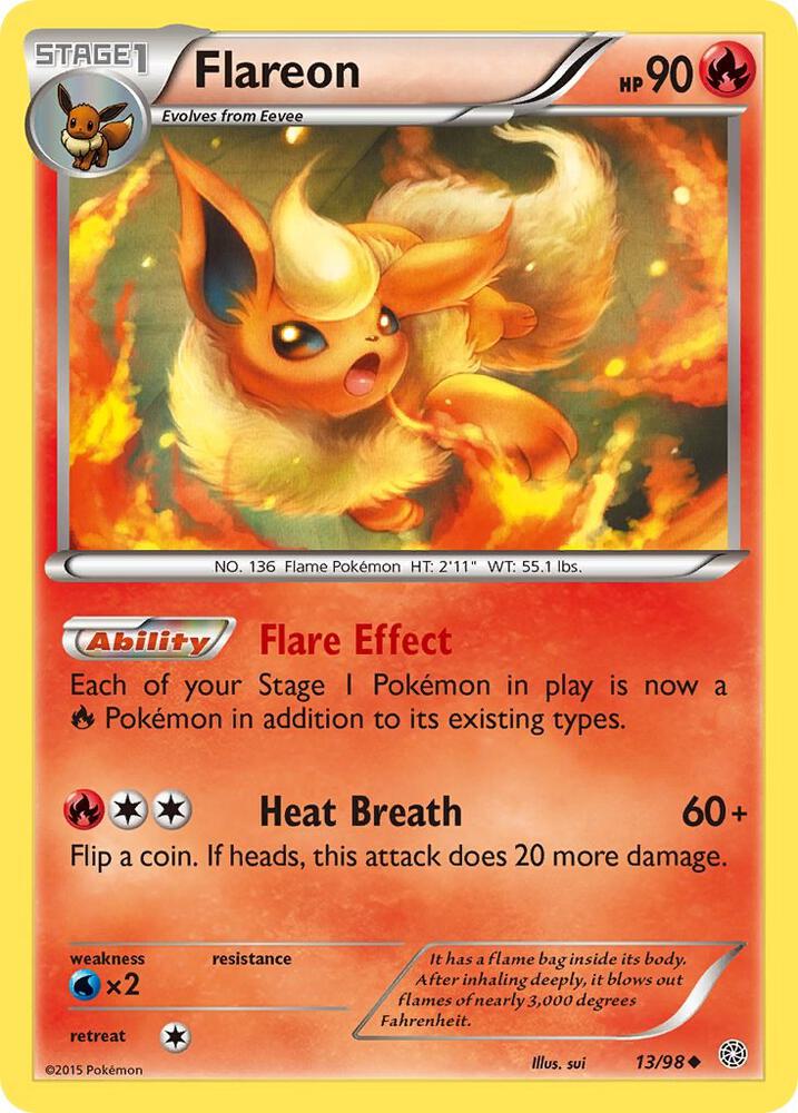 Pokemon Flareon 13/98 Ancient Origins