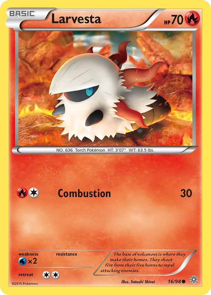 Pokemon Larvesta 16/98 Ancient Origins